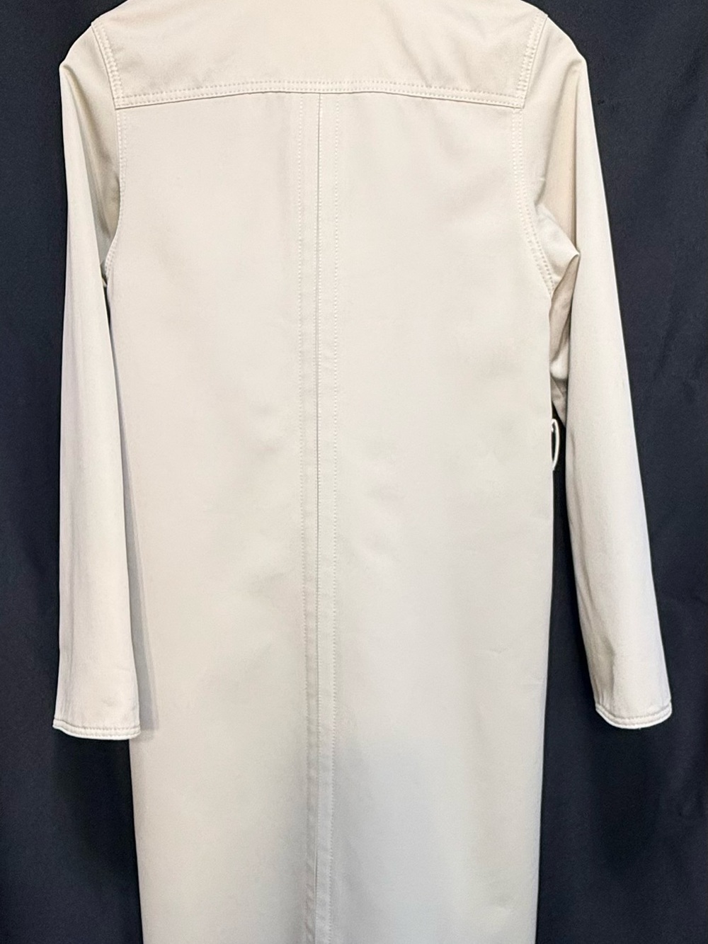 VTG Forecaster of Boston Belted Trench Coat Cream 5/6 - Picture 8 of 13
